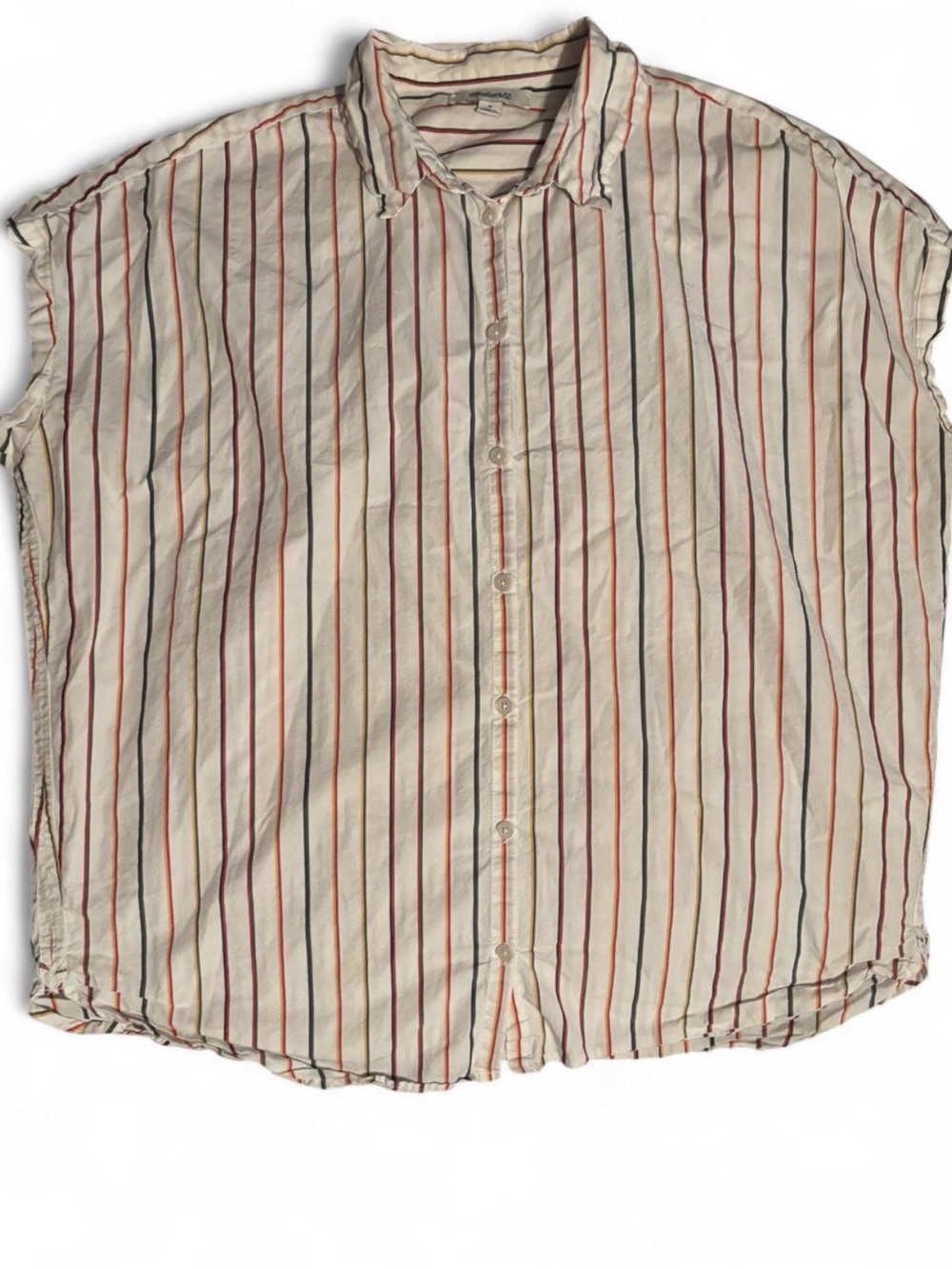 Madewell Women’s Sleeveless Striped Polo